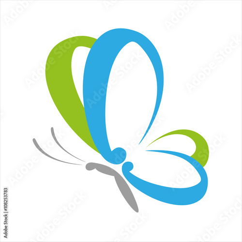 unique butterfly logo