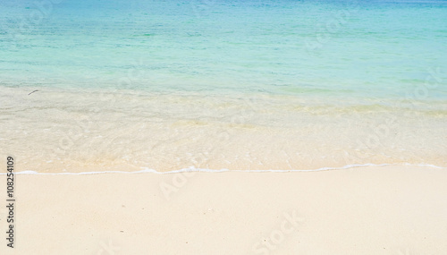 Beach and blue sea for background