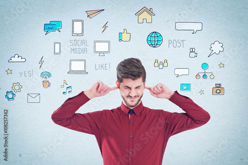 Stressed businessman