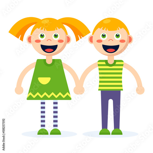 Boy and girl together
