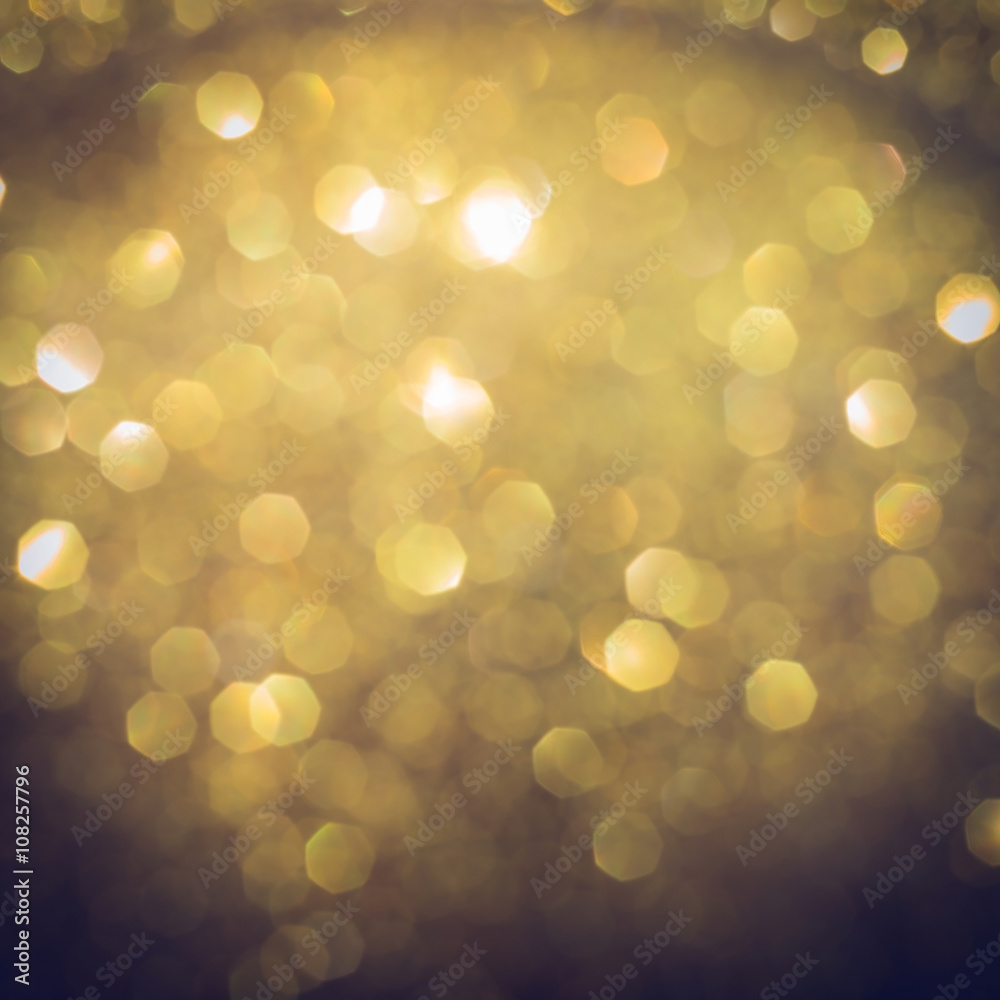 Obraz premium gold background, abstract golden bokeh light celebration