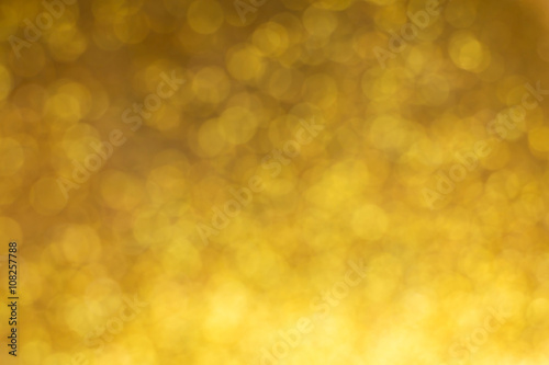 gold background, abstract golden bokeh light celebration