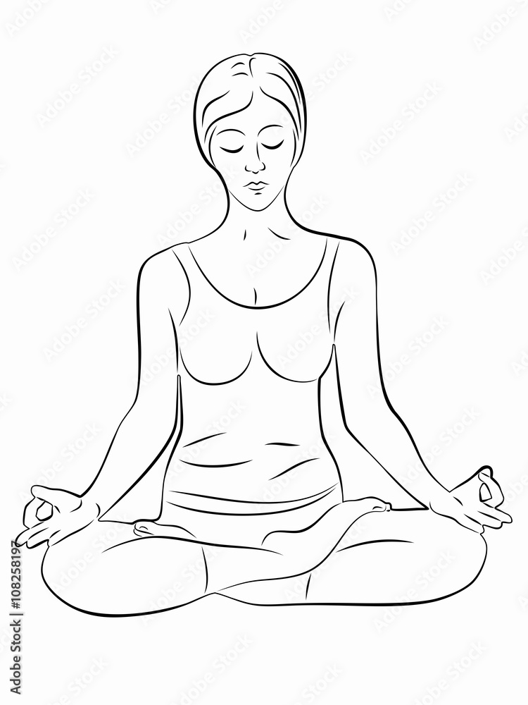 silhouette of a woman meditating silhouette of a woman meditating