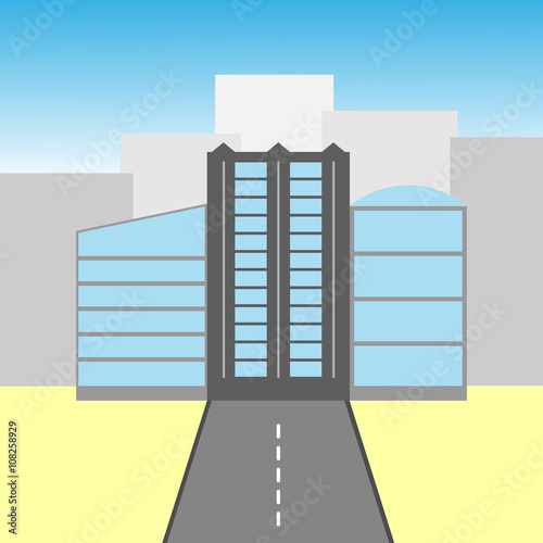The road to the city