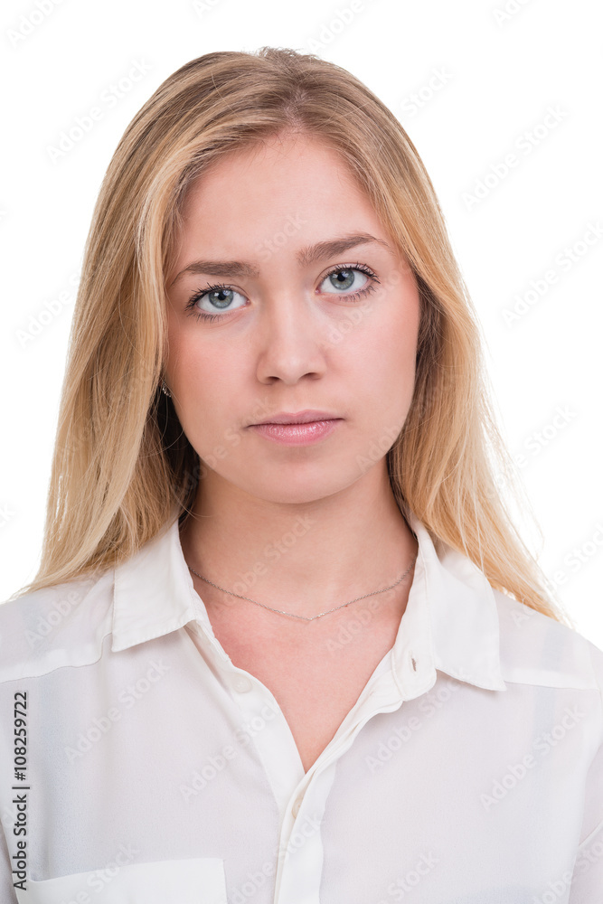 sad and depressed woman isolated on white sad and depressed woman isolated on white