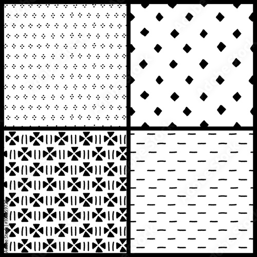 Black and white simple ethn...