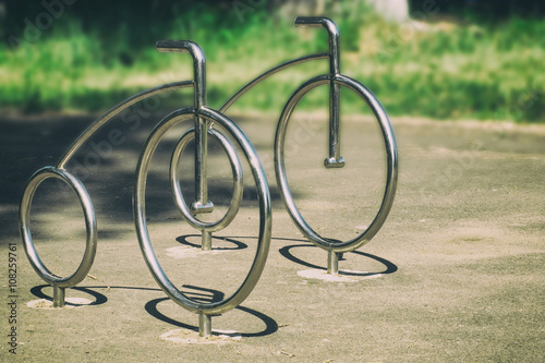 инсталляция в парке - велосипеды