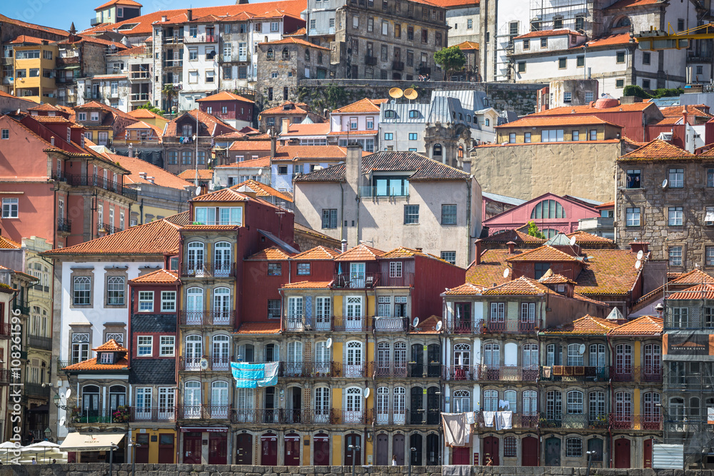 Porto, Portugal -21 May 2015:The historic centre of Porto was de