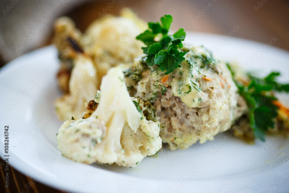 meatballs baked with cauliflower meatballs baked with cauliflower