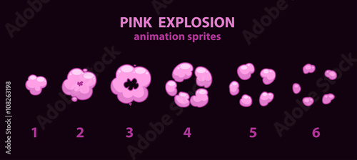 Explode effect animation sprites