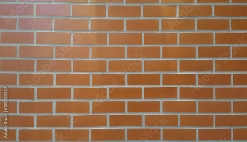 Orange vintage brick wall background
