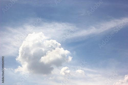 cloud on blue sky