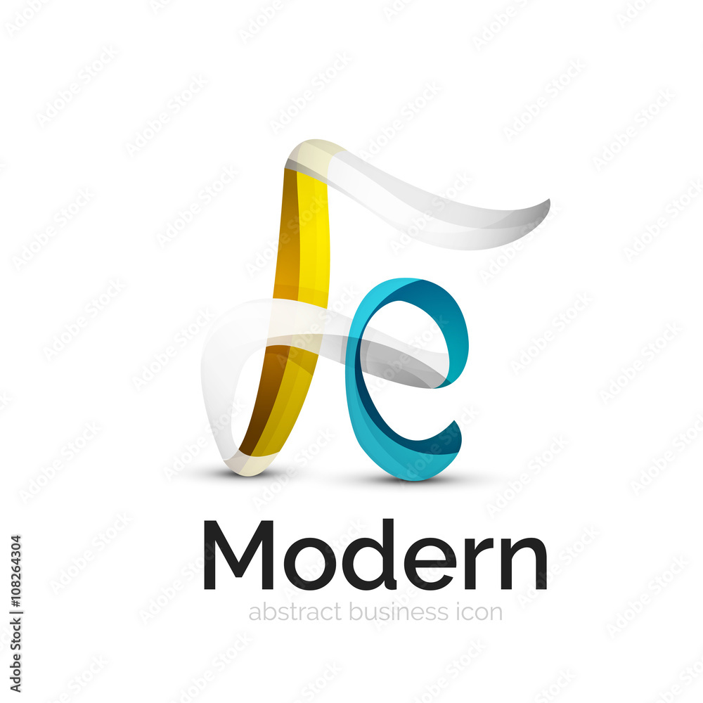 Ribbon swirl business logo Ribbon swirl business logo