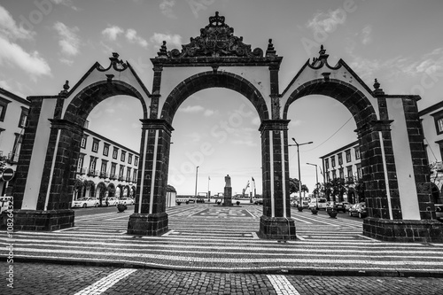 Ponta Delgada, Azores, Portugal - April 20, 2015: Portas da Cida photo