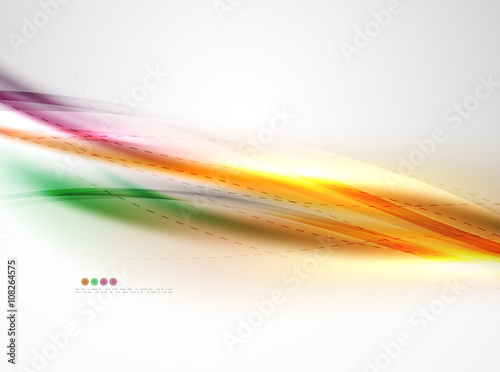 Blur glowing wave corporate business identity template