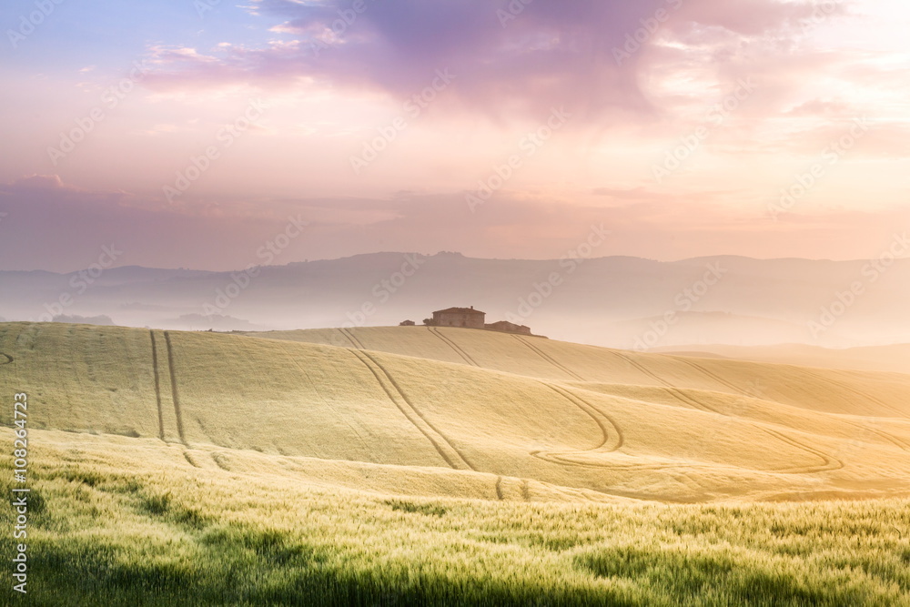 Fototapeta premium Tuscany, panoramic landscape - Italy