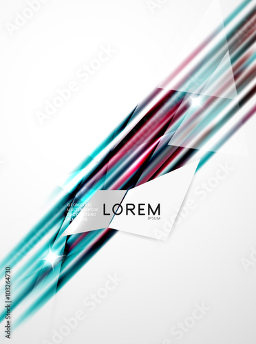 Shiny straight lines abstract background