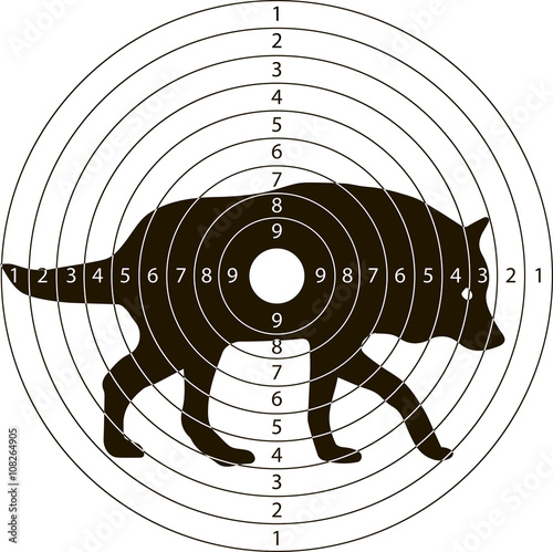 target shooting wolf