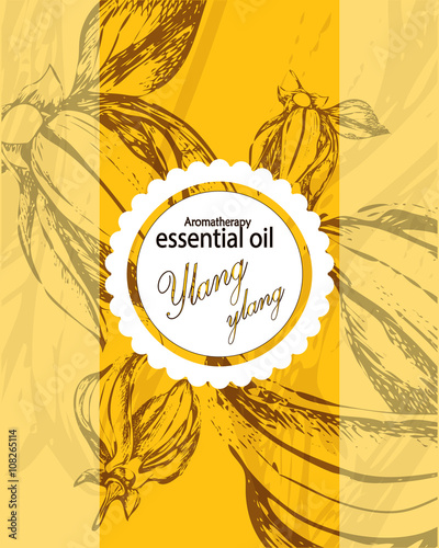 label for essential oil of ylang ylang