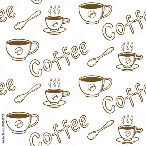 Vintage Coffee Seamless Pattern