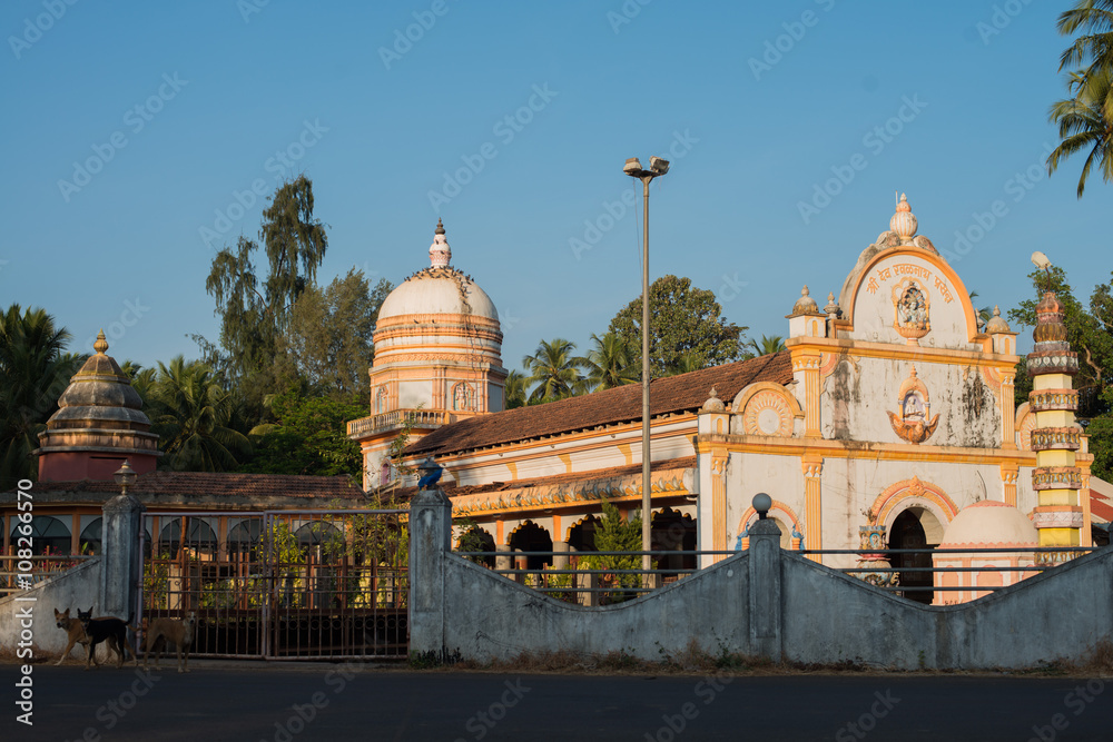 Hindu temple in Goa, India