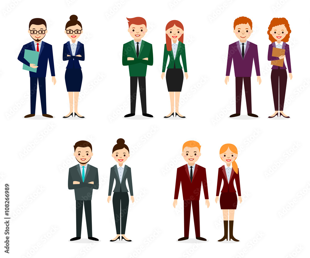 Male and female people icons. People Flat icons collection. Set of business people isolated on white background. Different nationalities and dress styles. Cute and simple flat cartoon style. Male and female people icons. People Flat icons collection. Set of business people isolated on white background. Different nationalities and dress styles. Cute and simple flat cartoon style.