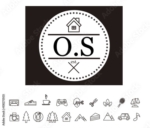 OS Initial Logo for your startup venture