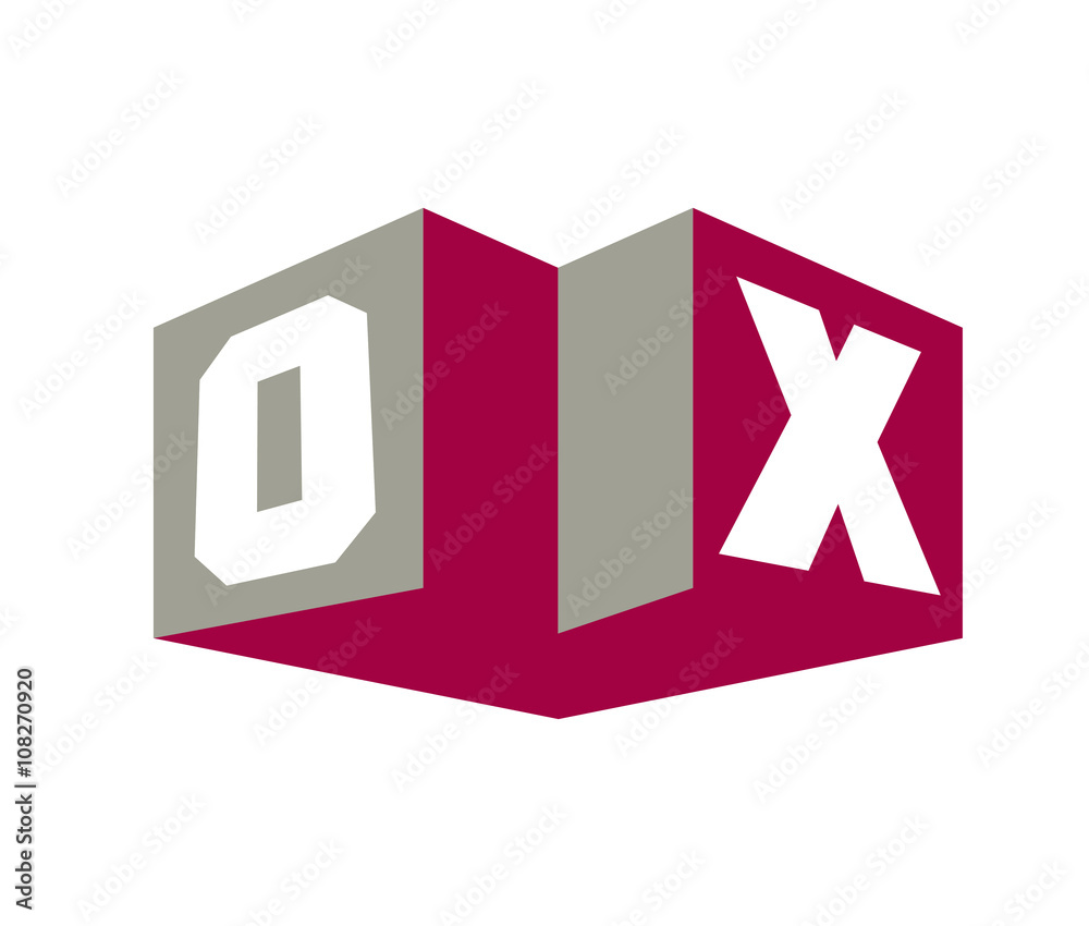 Fototapeta premium OX Initial Logo for your startup venture
