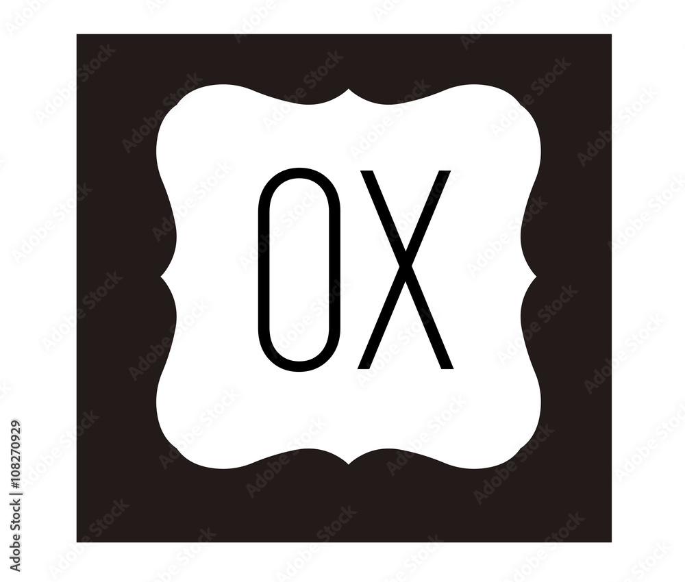 OX Initial Logo for your startup venture OX Initial Logo for your startup venture