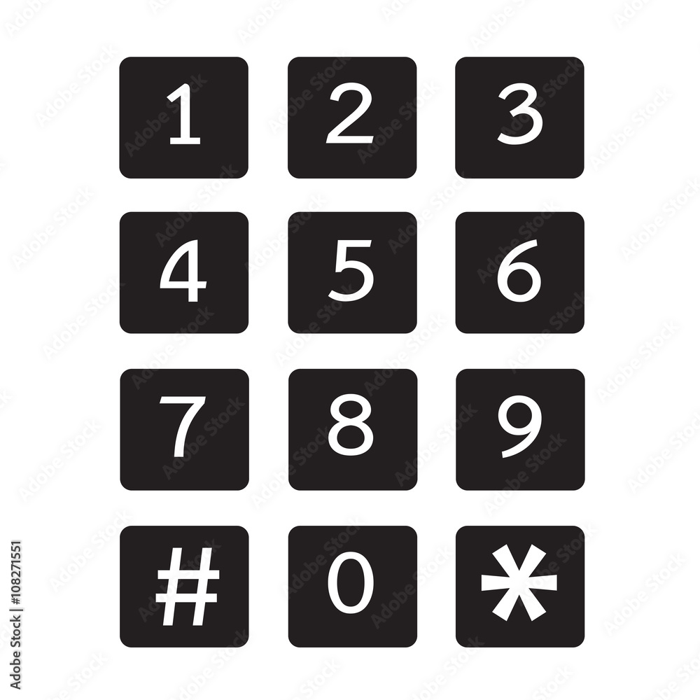 keypad icon illustration design keypad icon illustration design