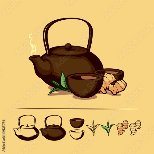 kettle, tea, cup