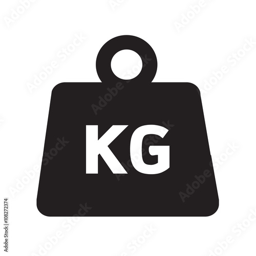 Weight kilogram icon Illustration design