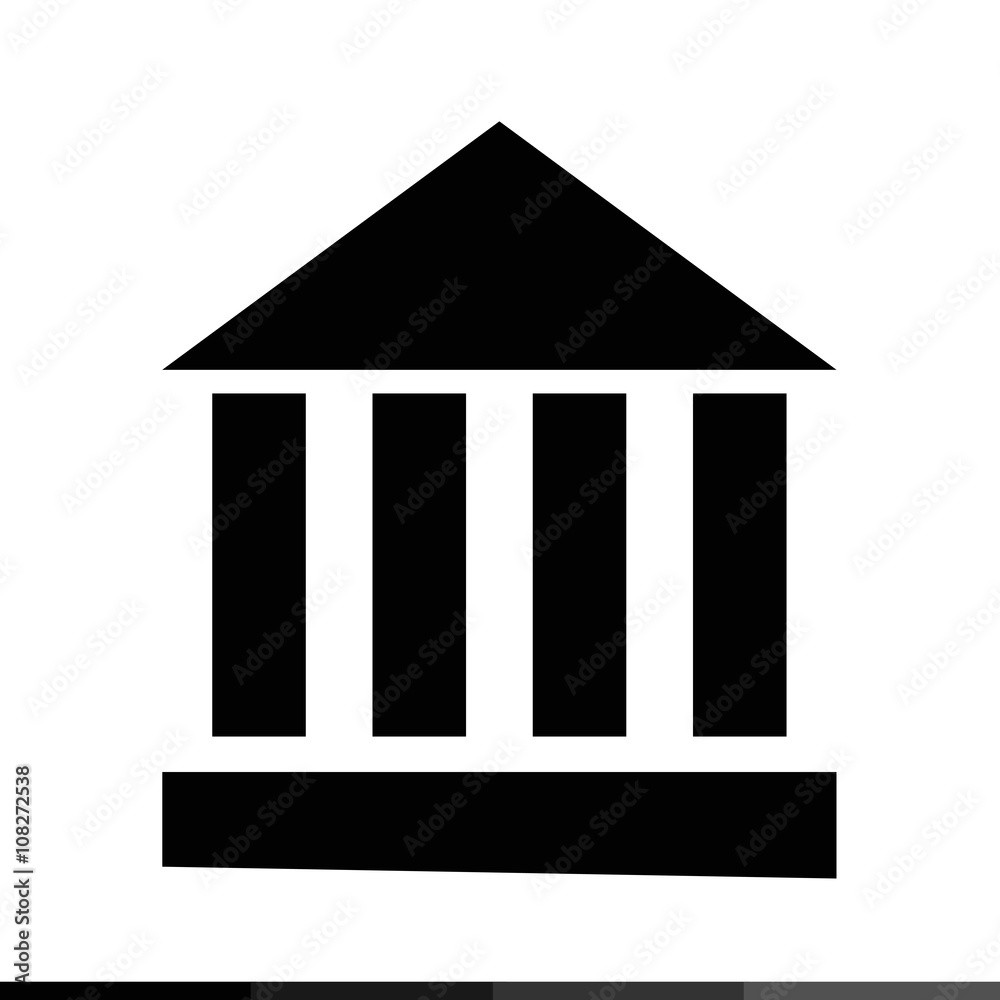 Monument Temple Column Icon Illustration design Monument Temple Column Icon Illustration design
