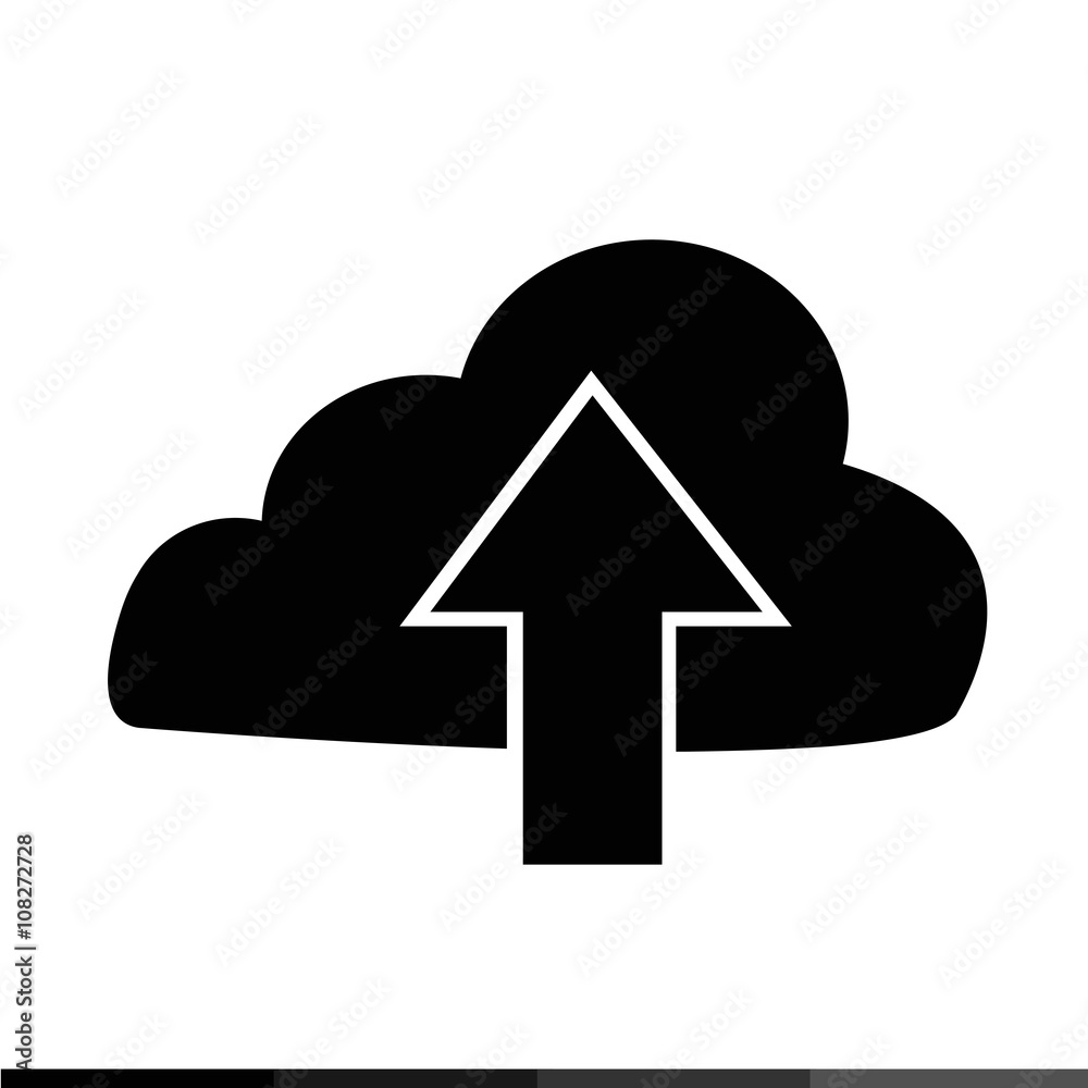 Upload to cloud icon Illustration design Upload to cloud icon Illustration design