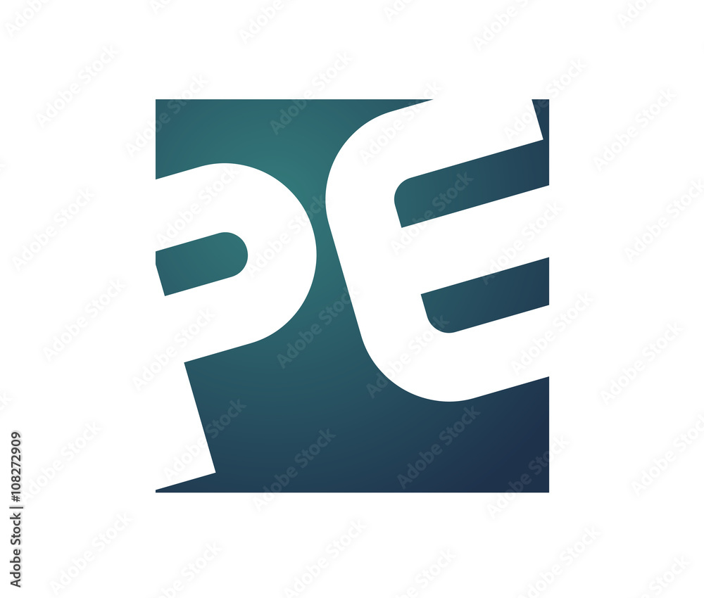 PE Initial Logo for your startup venture