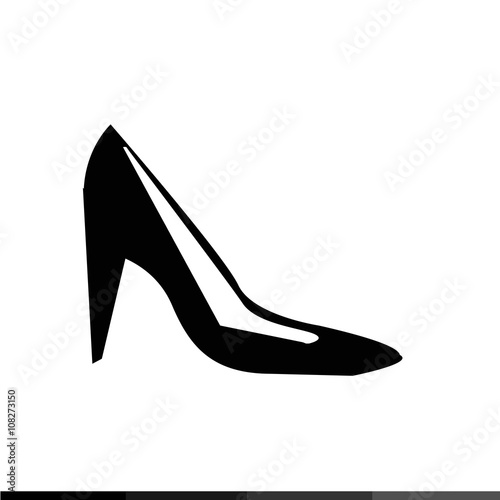 High Heel Shoes Icon Illustration design
