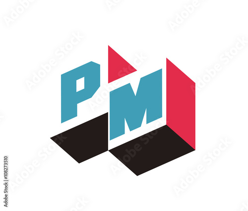 PM Initial Logo for your startup venture
