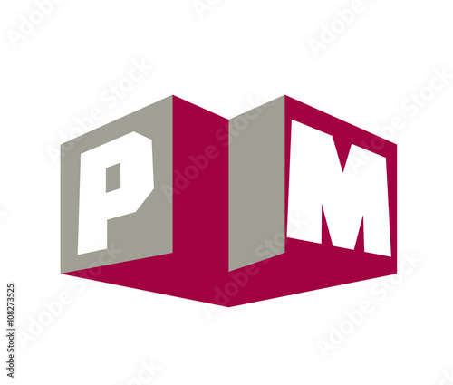 PM Initial Logo for your startup venture