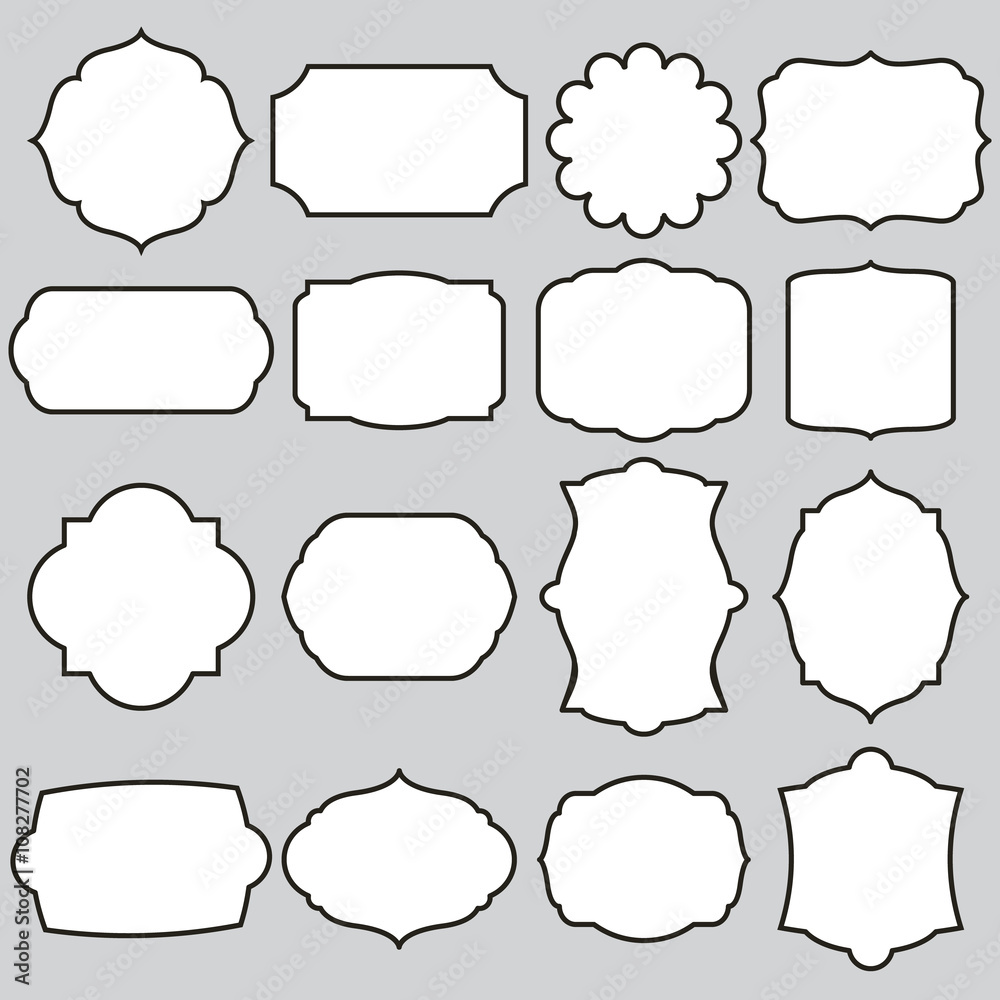 set of vector frames set of vector frames