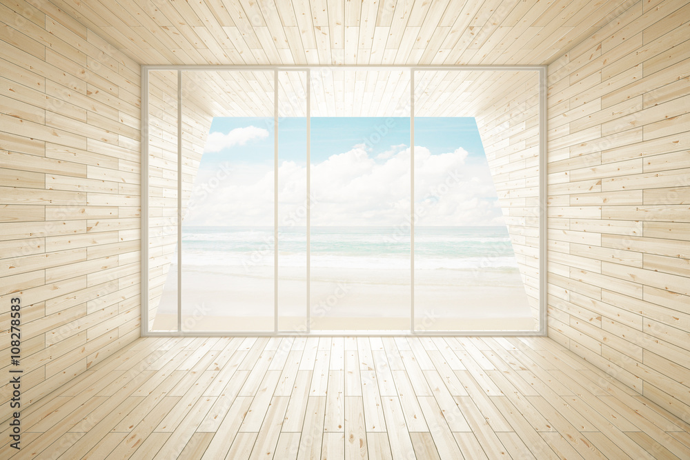 Obraz premium Wooden interior