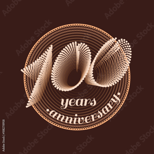 100 years anniversary vector icon