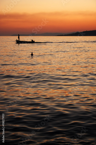 Sunset in Omis, Croatia © Alcuin