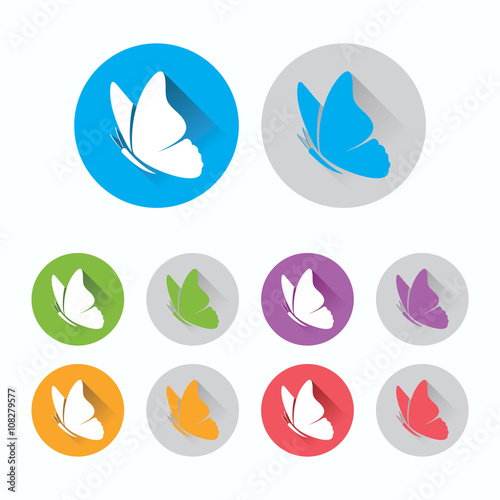 butterfly logo icon