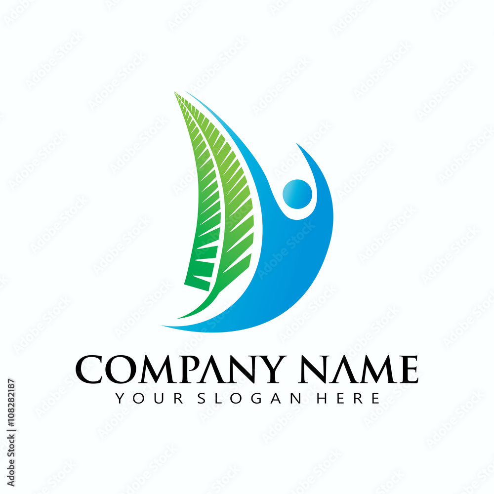 Fototapeta premium Green Life Logo