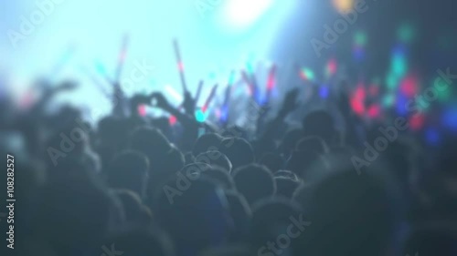 Party Crowd People Event Dance Hand Up