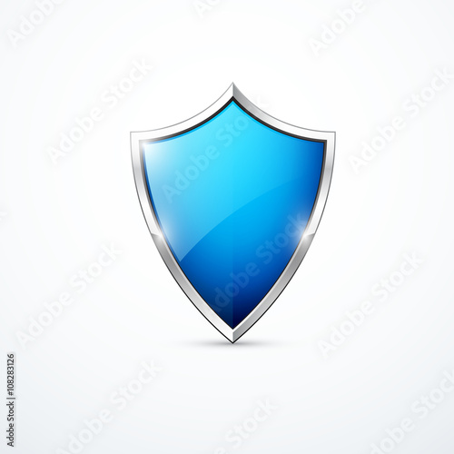 Vector blue shield