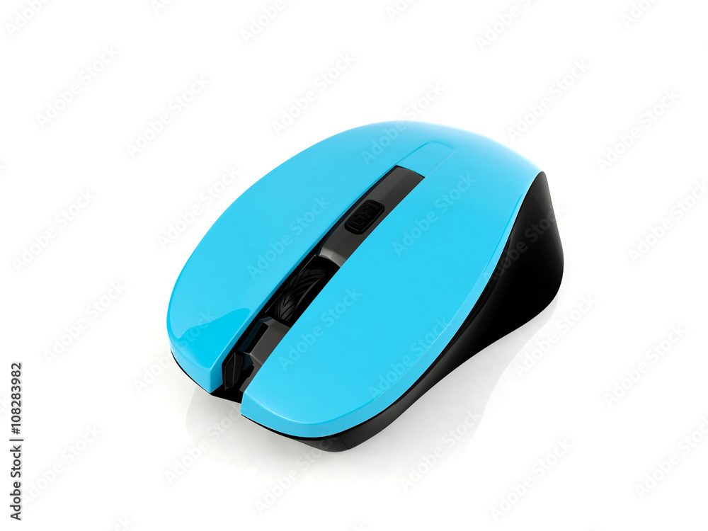 Wireless mouse isolated on white background Wireless mouse isolated on white background