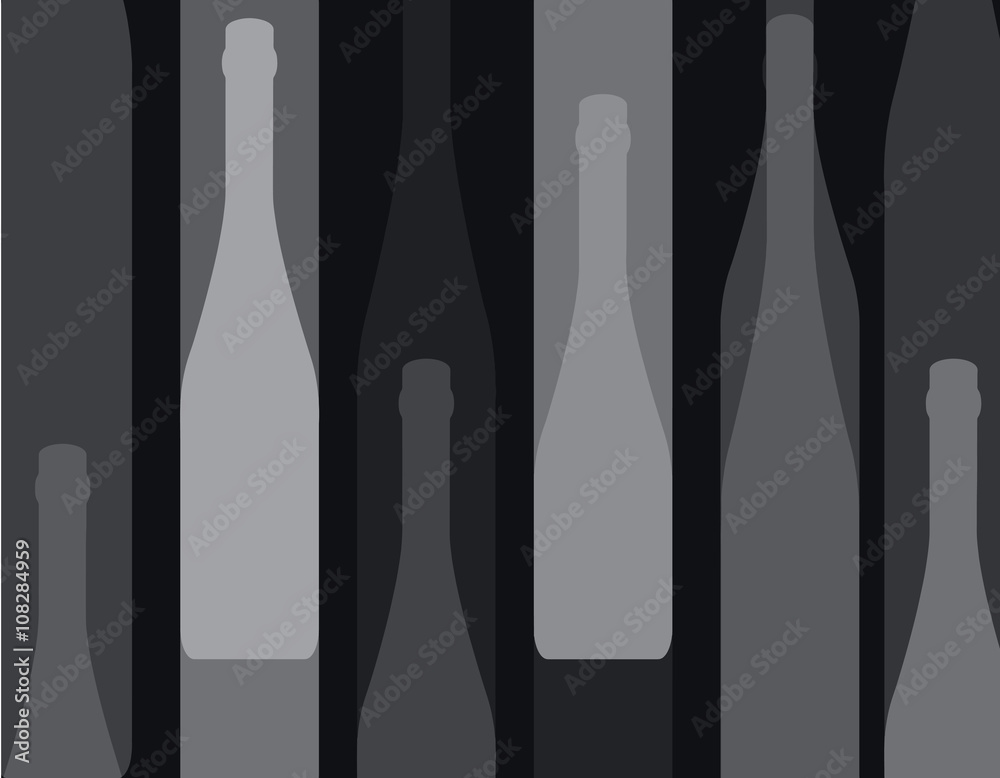 wine bottle silhouette black wine bottle silhouette black