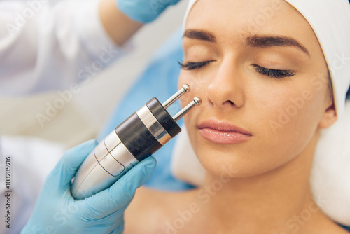 Woman at the cosmetician