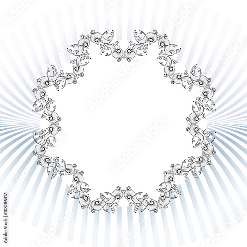 decorative elements in vintage style for decoration layout, fram